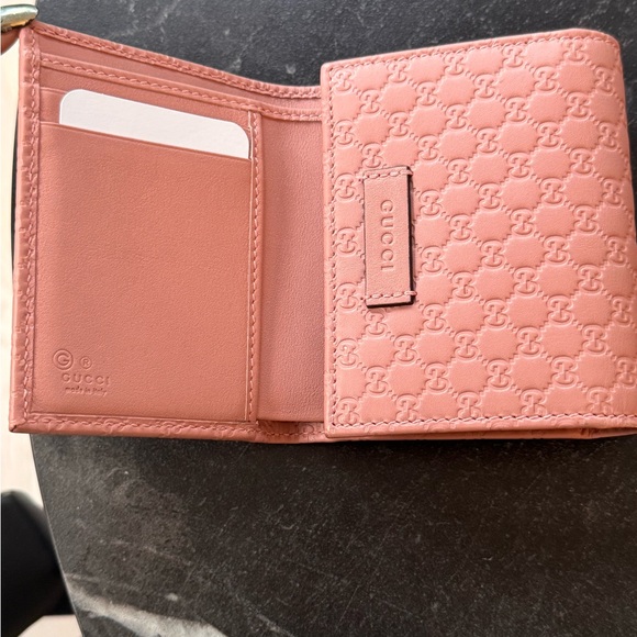 Authentic Pink Microguccissima Wallet - Picture 6 of 8